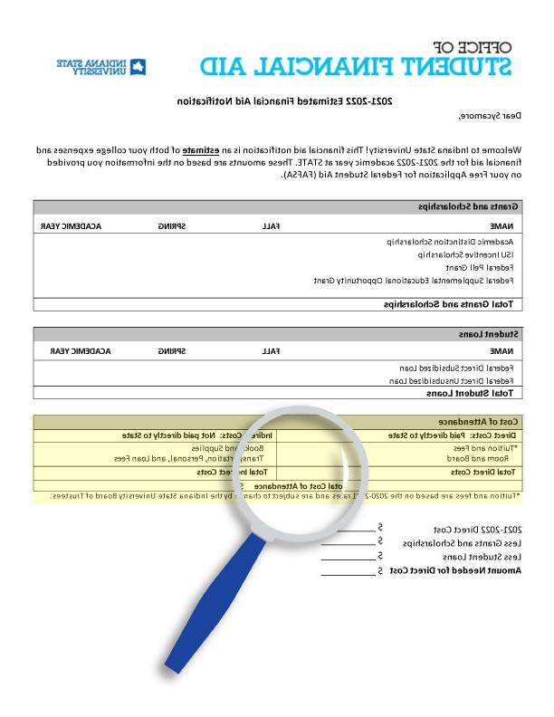 Financial aid information document including details about funding options, payment plans, and contact information for further assistance